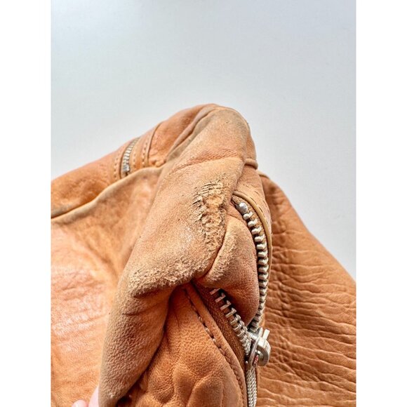 MARC BY MARC JACOBS Kelsey Tan Brown Pebbled Leather Top Handle Hobo Purse - Picture 10 of 16